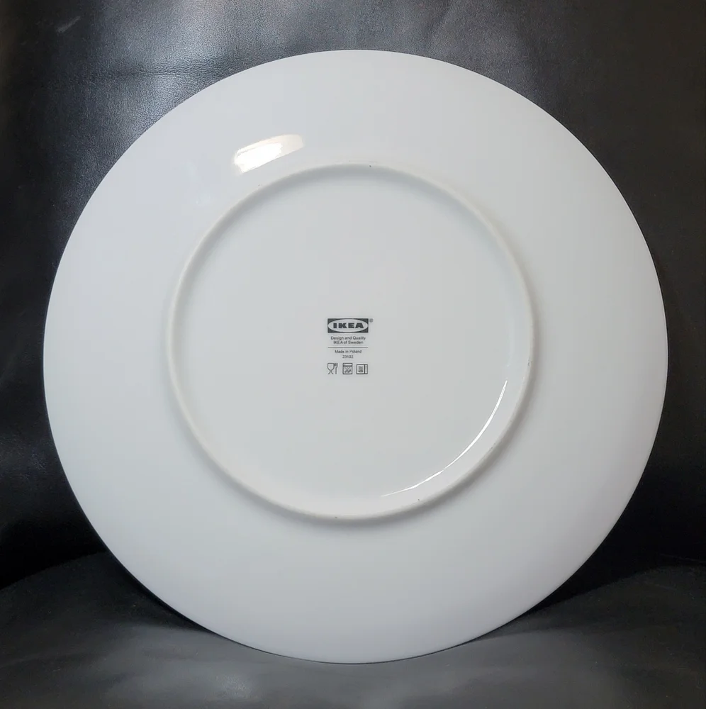 IKEA Sweden Flying Koi Fish Over Mountains 11” Dinner Plate 23102 Made in Poland